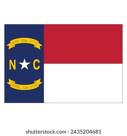 Flag of the U.S. state of North Carolina