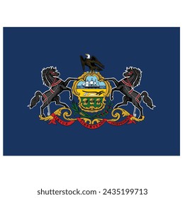 Bandera del estado estadounidense de Pensilvania 