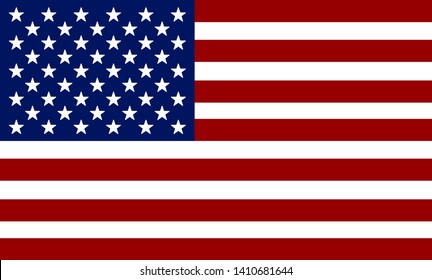 Flag of USA. American flag. Independence Day