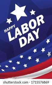 flag USA background design for labor day background. vector illustration