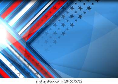 Flag of USA background for independence, veterans, labor, memorial day and other events, Vector illustration Design