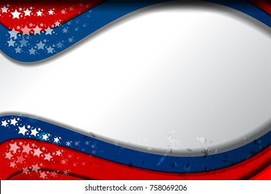 Flag of USA background for independence, veterans, memorial day and other events, Vector illustration Design