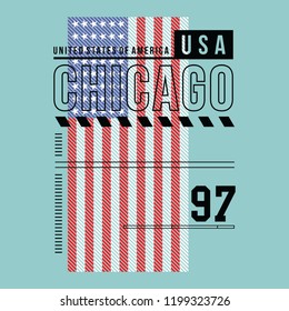 flag usa chicago