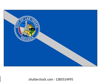 Flag of USA City of Las Vegas, Nevada