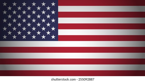 Flag USA and color gradient