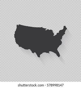 Flag of USA in a flat vector illustration