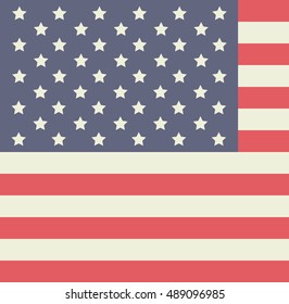 flag usa and Labor day icon. Patriotism Party festival and national theme. Colorful design. Vector illustration