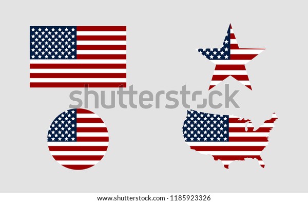 Flag Usa Star Flag Usa Usa Stock Vector Royalty Free 1185923326