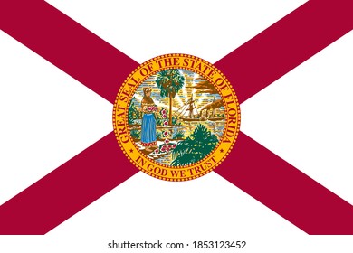 flag of USA state Florida