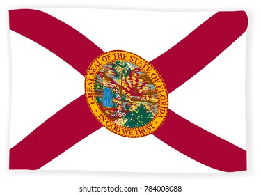 The flag of the USA state of Florida