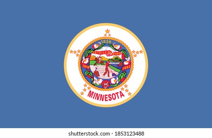 flag of USA state Minnesota