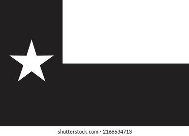 Flag Usa State Texas Black White Stock Vector (Royalty Free) 2166534713 ...