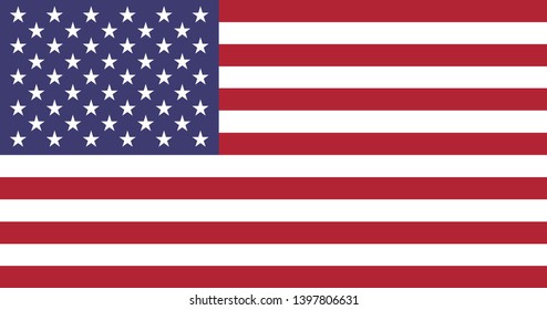 Flag of USA vector illustration