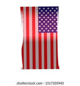 Flag of USA. Vector illustration