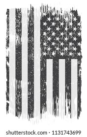 Flag of USA.American grunge flag.