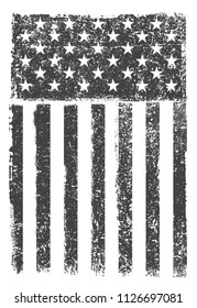 Flag of USA.Grunge American flag.