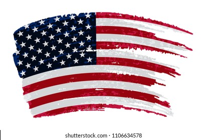 Flag Usagrunge Dirty American Flag Stock Vector (Royalty Free ...