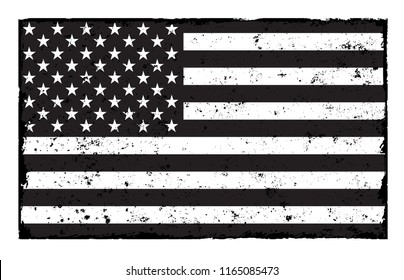 Flag of USA.Vector grunge United States flag.