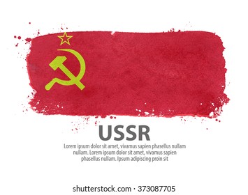 flag USSR, Russia. vector illustration