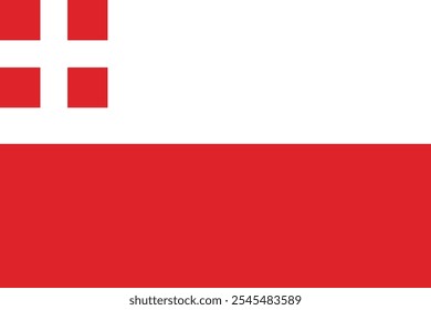 The flag of Utrecht, The Netherlands, vector design