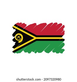 Bandera de Vanuatu, fondo del pincel