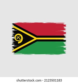 Bandera de Vanuatu con estilo de pincel