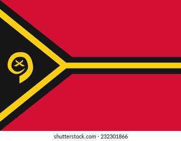Flag of Vanuatu vector illustration