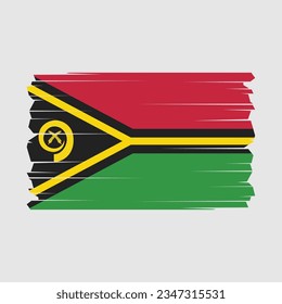 Flag of Vanuatu vector illustration