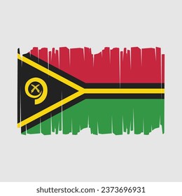 Flagge der Vanuatu-Vektorgrafik