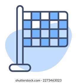 Flag vector of destination in trendy style, premium icon