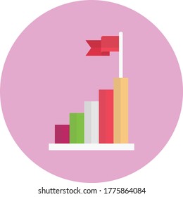 flag vector flat color icon