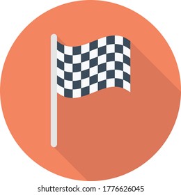 flag vector flat color icon