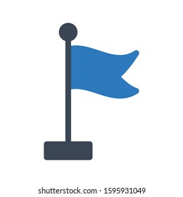 flag vector glyph color icon 