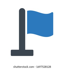icono de color de glifo vectorial de indicador 