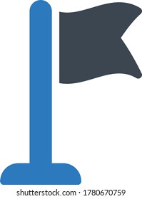 flag vector glyph color icon 