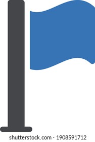 flag vector glyph color icon