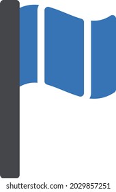 flag vector glyph color icon