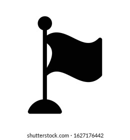 flag vector glyph flat icon 