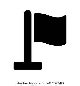 flag vector glyph flat icon 