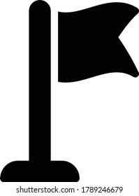 flag vector glyph flat icon 