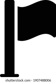 flag vector glyph flat icon