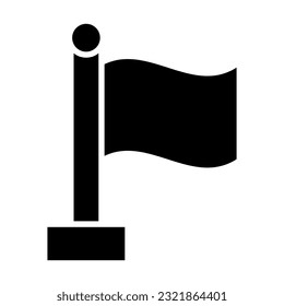 Flag Vector Glyph Icon For Personal And Commercial Use.
