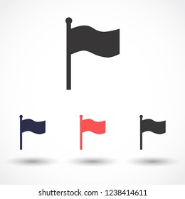 flag vector icon 10 eps