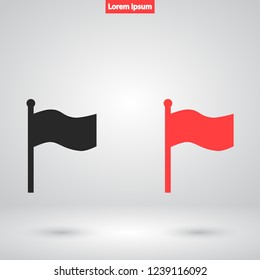 flag vector icon 10 eps