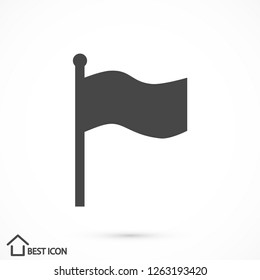 flag vector icon 10 eps