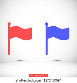 flag vector icon 10 eps