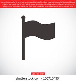 flag vector icon 10 eps
