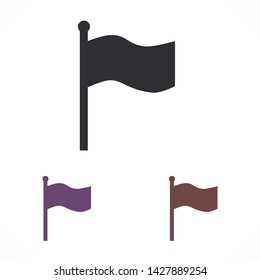 flag vector icon 10 eps , Lorem ipsum Flat design