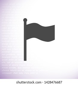 flag vector icon 10 eps , Lorem ipsum Flat design