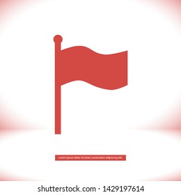 flag vector icon 10 eps , Lorem ipsum Flat design